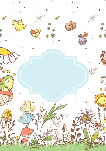 Alice In Wonderland Printable Planner - free printable monthly planner, weekly planner, bullet journal printable #cutefreebiesforyou #freeprintable #aliceinwonderland