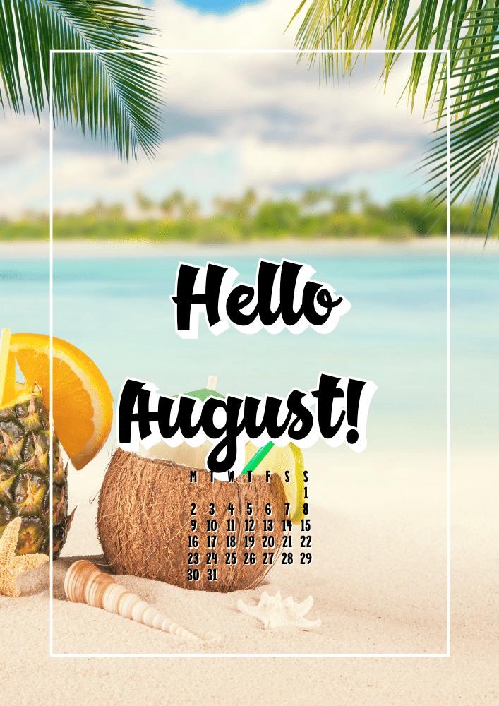 AUGUST 2021 Bullet Journal Calendar using Canva Pro #cutefreebiesforyou #freeprintable #planneraddict #canva