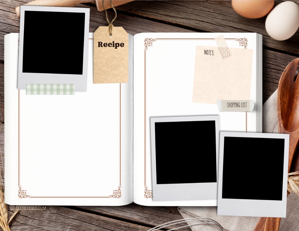 Free Download Baking Journal Digital Scrapbook - free digital planner journal for Goodnotes and other apps #digitalplanner #cutefreebiesforyou #goodnotes