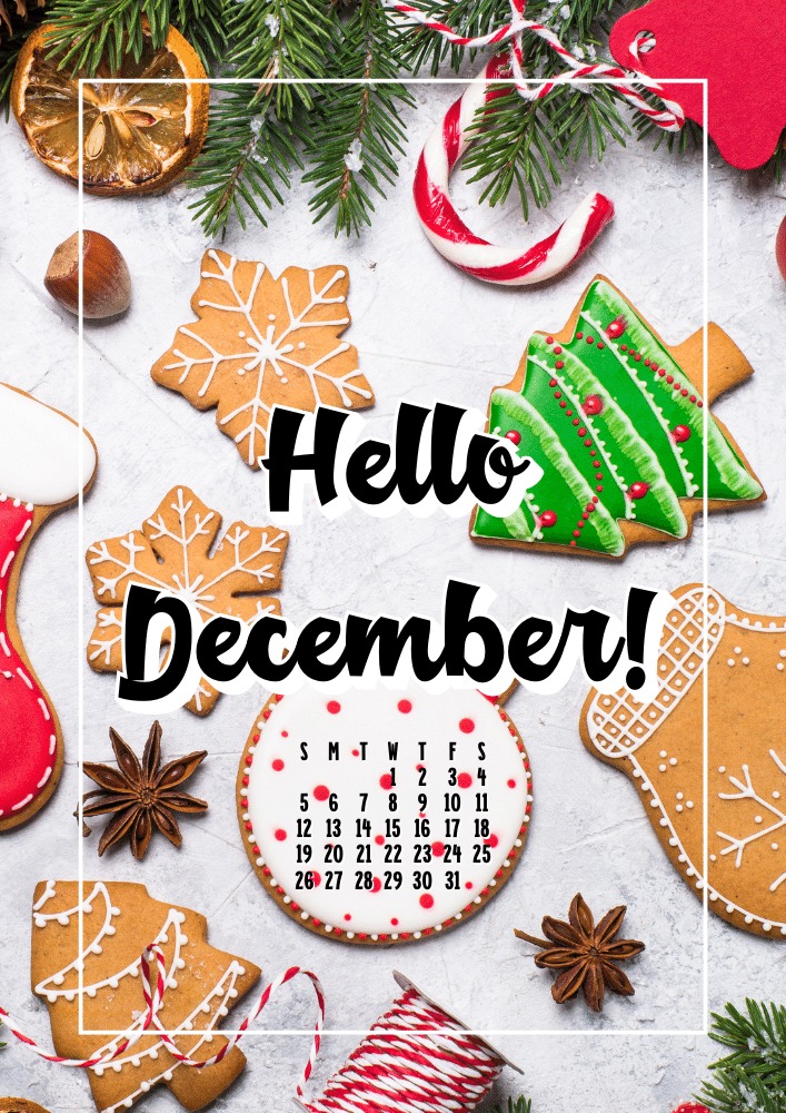 DECEMBER 2021 Bullet Journal Calendar using Canva Pro #cutefreebiesforyou #freeprintable #planneraddict #canva