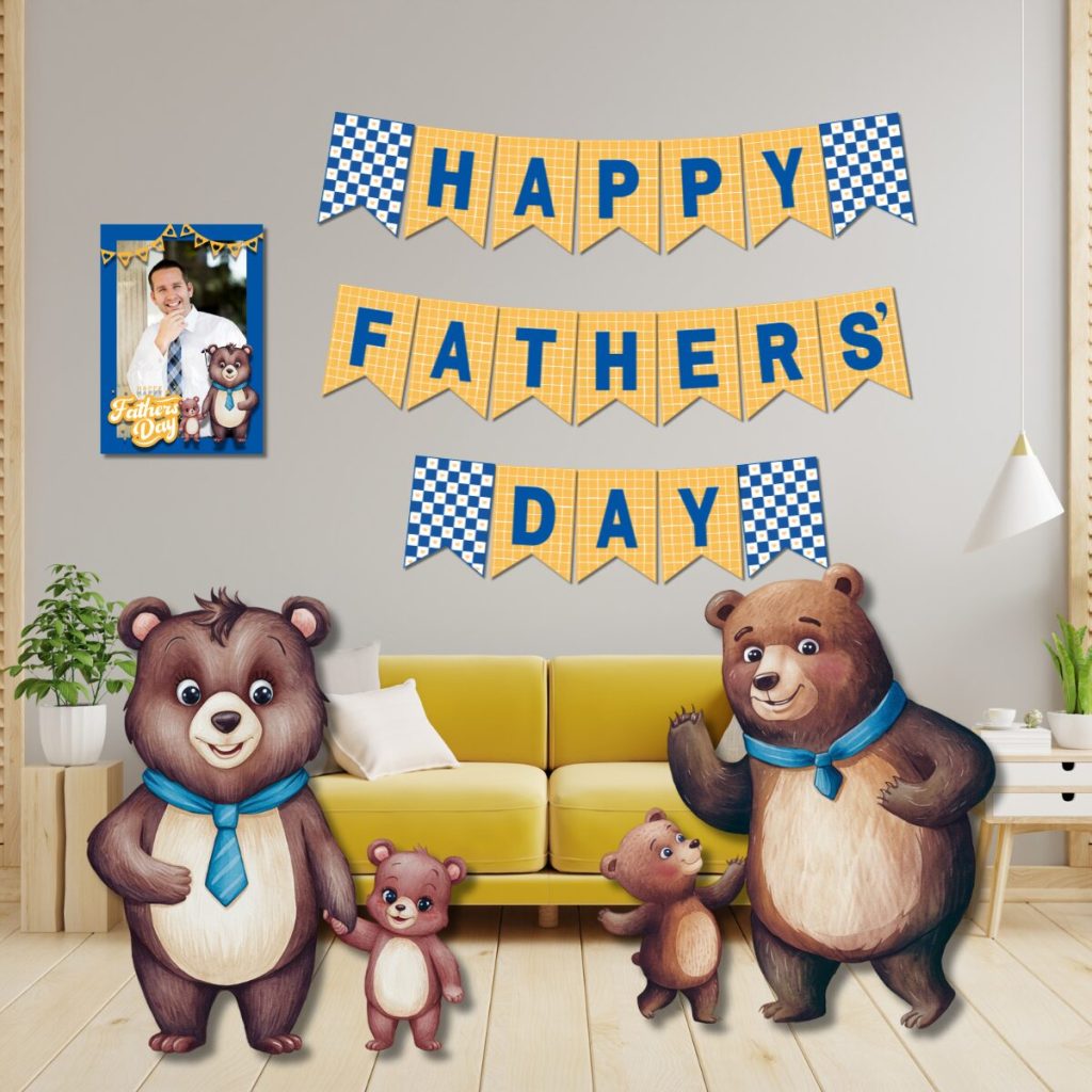 Happy Fathers' Day Banner letters buntings - free printables for fathers day #cutefreebiesforyou #freeprintable #fathersday