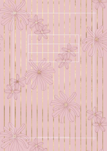 Floral pink rose gold planner printable