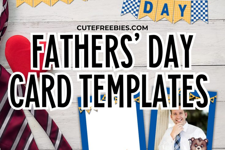 Happy Fathers' Day Card Free Printable - photo frame greeting card for fathers day #cutefreebiesforyou #freeprintable #fathersday