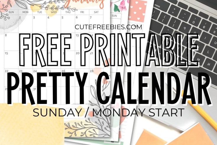 Free Printable 2025 Calendar Pretty Planner Template - 12 monthly planner with beautiful design. #cutefreebiesforyou #freeprintable