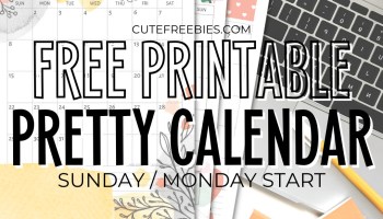 Free Printable 2025 Calendar Pretty Planner Template - 12 monthly planner with beautiful design. #cutefreebiesforyou #freeprintable