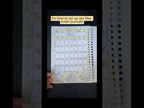 Free bullet journal for May or any month #diy #notebook #journalwithme #bulletjournal #planwithme