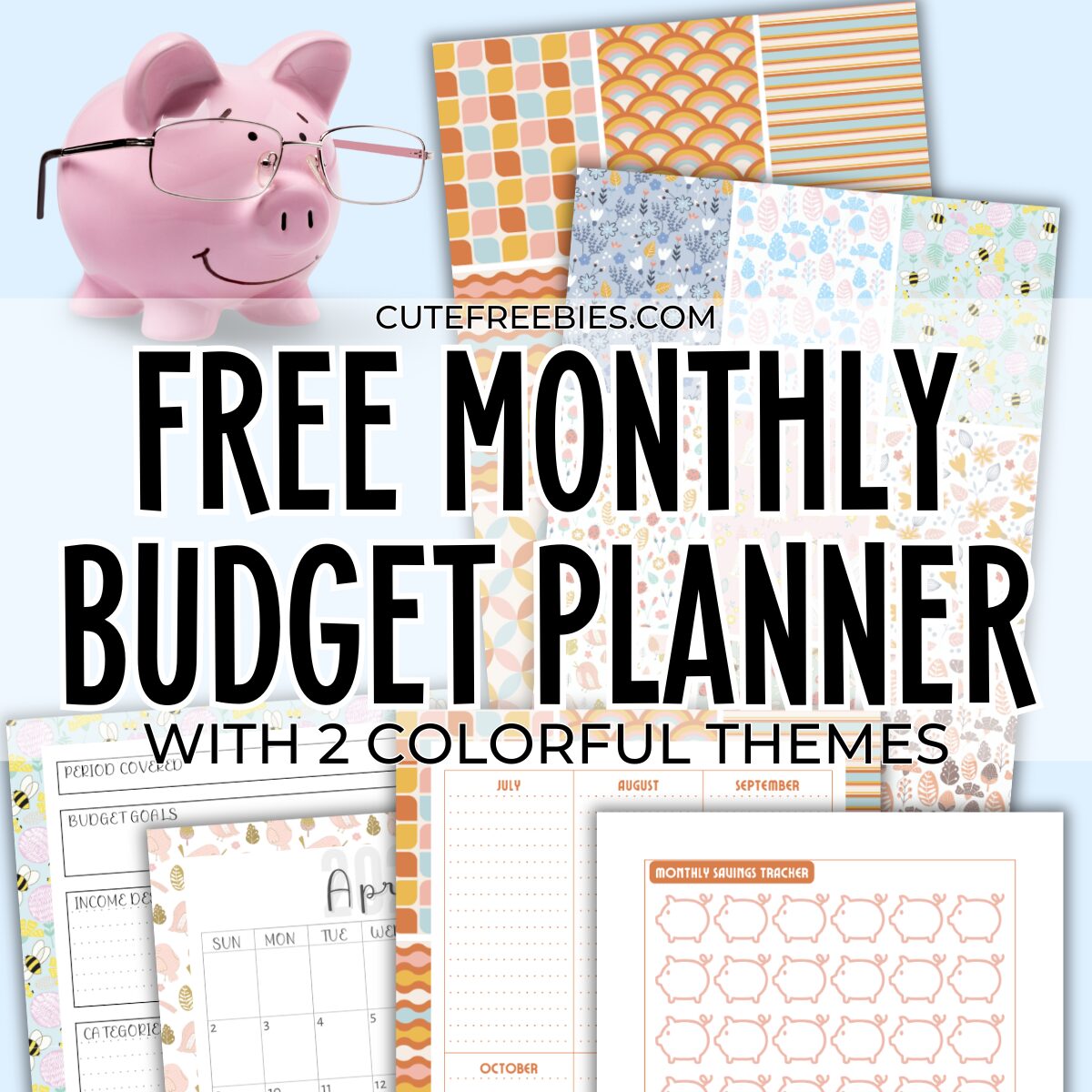 Free Printable 2025 Budget Planner - best monthly budget planner template #cutefreebiesforyou #freeprintable #budgetplanner