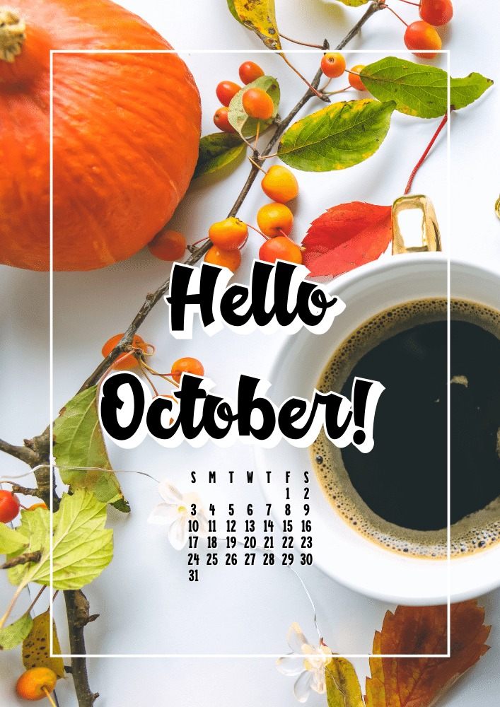 OCTOBER 2021 Bullet Journal Calendar using Canva Pro #cutefreebiesforyou #freeprintable #planneraddict #canva