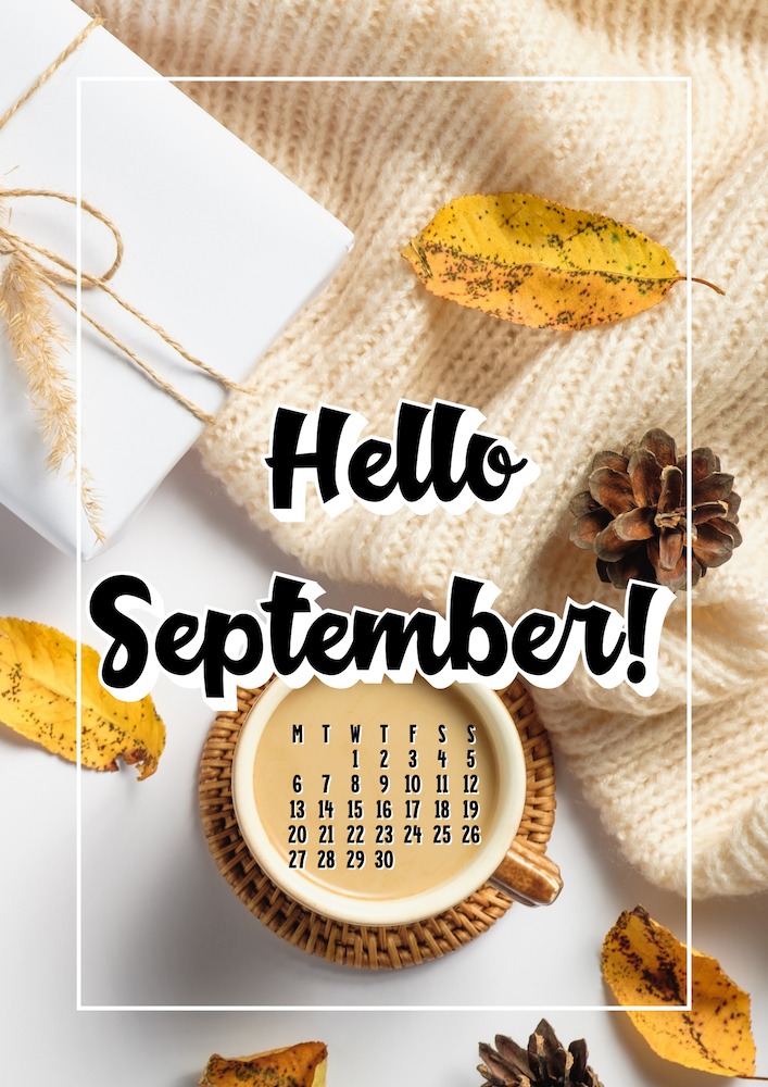 SEPTEMBER 2021 Bullet Journal Calendar using Canva Pro #cutefreebiesforyou #freeprintable #planneraddict #canva