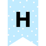 Blue Happy Birthday Banners / Buntings - Free Printable! Cute happy birthday decorations for your kids party. Grab your free party banners now! #freeprintable #partyideas #happybirthday 