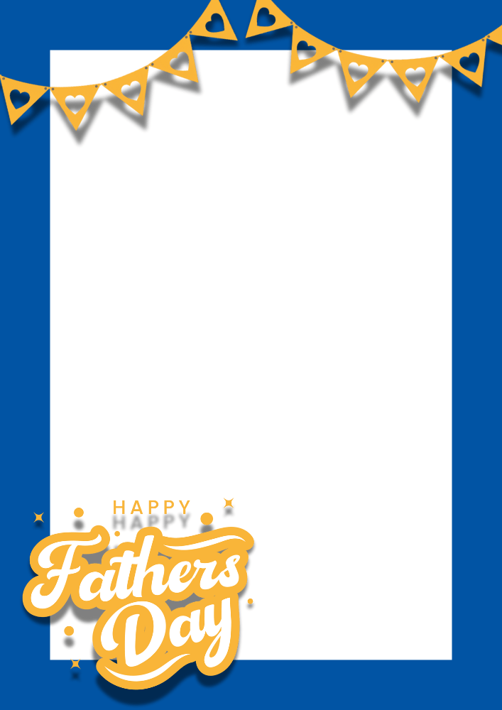 Happy Fathers' Day Card Free Printable - photo frame greeting card for fathers day #cutefreebiesforyou #freeprintable #fathersday