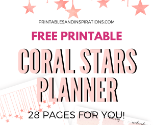FREE STARS THEMED PLANNER PAGES