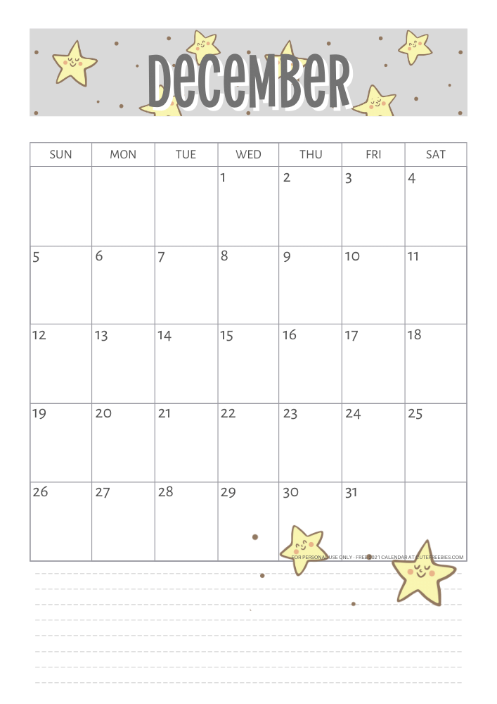 December 2021 calendar - color of the year 2021 , yellow and gray calendar #cutefreebiesforyou #freeprintable SEE PREVIOUS POST TO DOWNLOAD THE PDF FILE