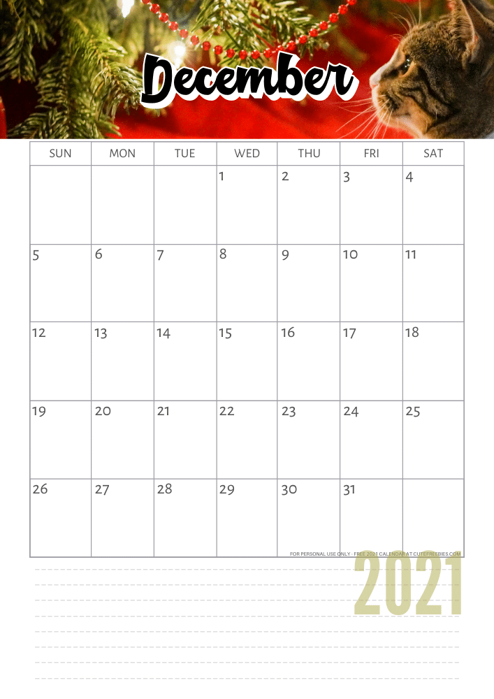 DECEMBER 2021 Calendar using Canva Pro #cutefreebiesforyou #freeprintable #planneraddict #canva