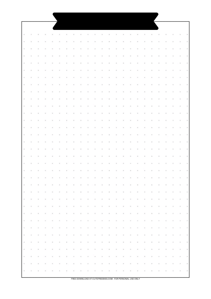 Dot grid printable - bullet journal printable #cutefreebiesforyou #goalsetting #bulletjournal