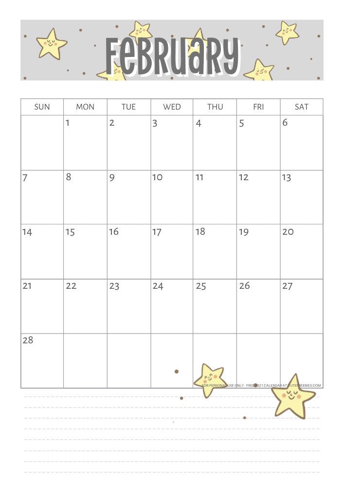 February 2021 calendar - color of the year 2021 , yellow and gray calendar #cutefreebiesforyou #freeprintable SEE PREVIOUS POST TO DOWNLOAD THE PDF FILE