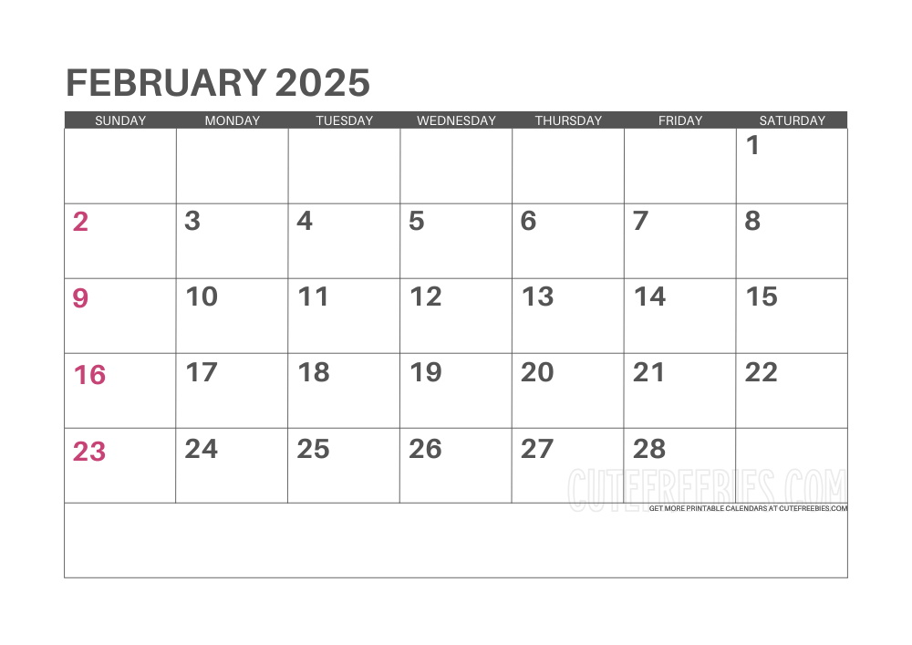 February 2025 monthly planner #2025calendar #cutefreebiesforyou - SEE PREVIOUS POST TO DOWNLOAD THE COMPLETE 2025 CALENDAR PLANNER
