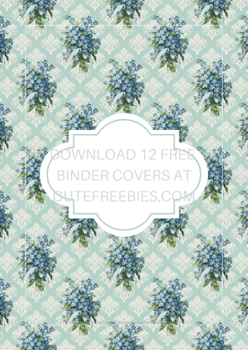 Free Printable Binder Covers And Binder Dividers - 12 shabby chic roses binder covers plus 12 monthly planner dividers. #freeprintable #cutefreebiesforyou #diyplanner #shabbychic #roses
