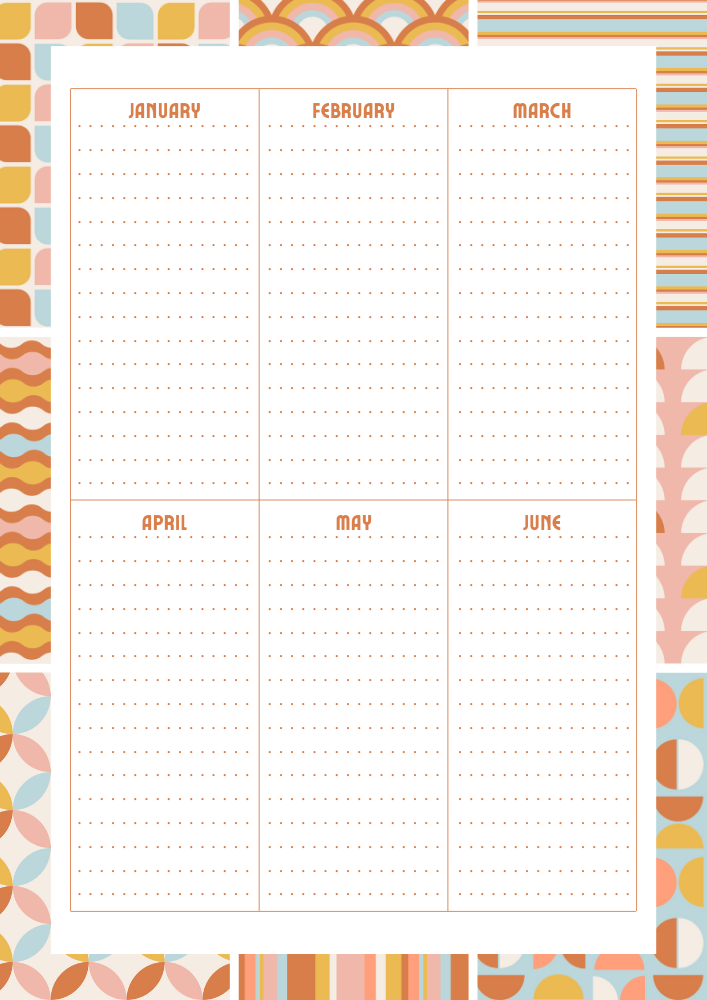 Free Printable Future Log - for planner and bullet journal #cutefreebiesforyou #freeprintable #budgetplanner SEE PREVIOUS POST TO GET THE COMPLETE 2021 PLANNER