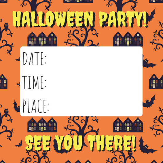 FREE HALLOWEEN poster and invitation card! Where to get cute Halloween images and FREE Halloween images, posters, cards and background. #clipart #Halloween #partyprintables