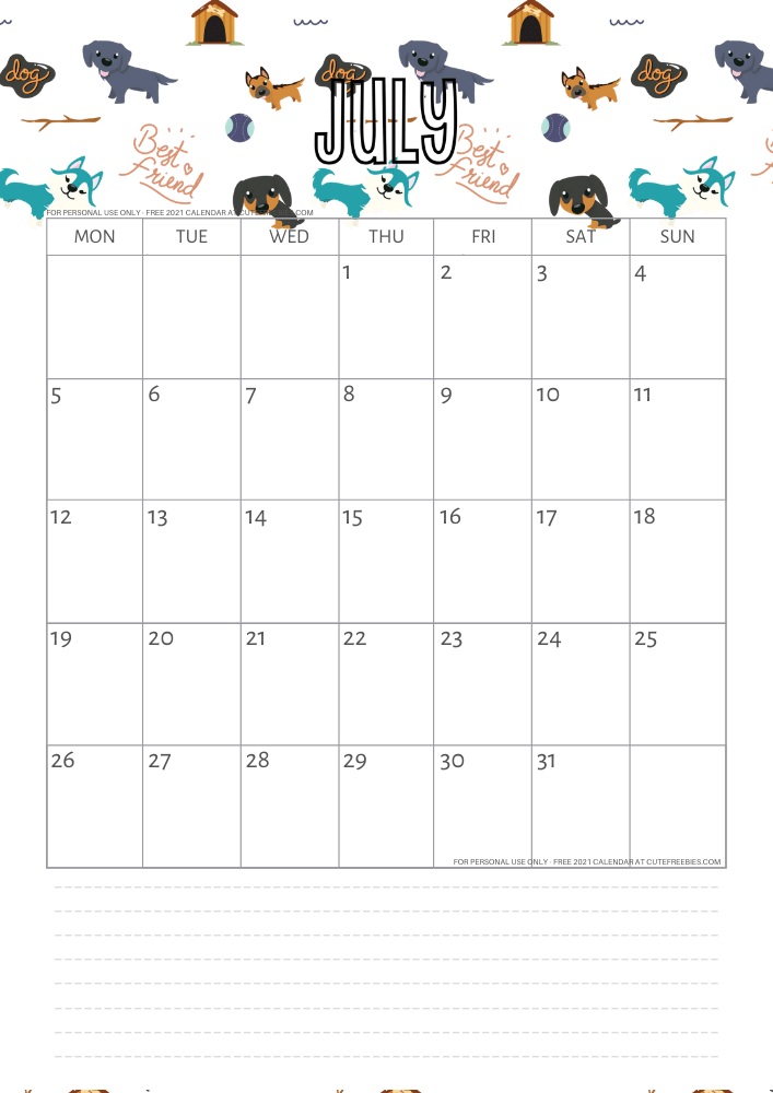 July 2021 calendar cute free printable monthly planner. Click the previous post to download the PDF file. #printablesandinspirations