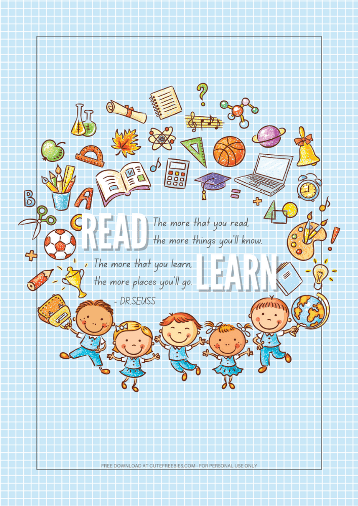 Free Printable Kids Planner Template - Cute planner pages for your school binder, Sunday or Monday start kids planner - SEE PREVIOUS POST TO GET THE COMPLETE PLANNER