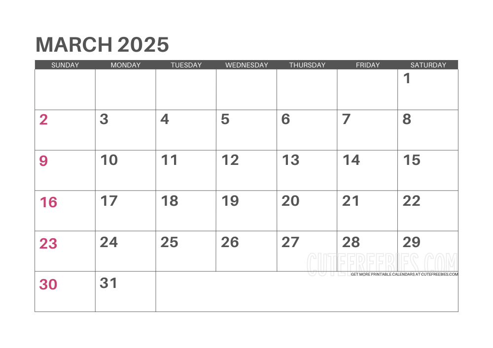 March 2025 monthly planner #2025calendar #cutefreebiesforyou - SEE PREVIOUS POST TO DOWNLOAD THE COMPLETE 2025 CALENDAR PLANNER