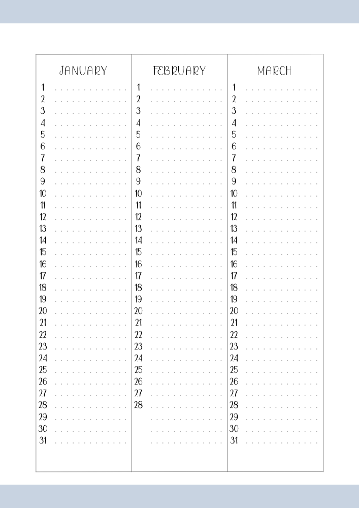 Monthly log free printable budget planner