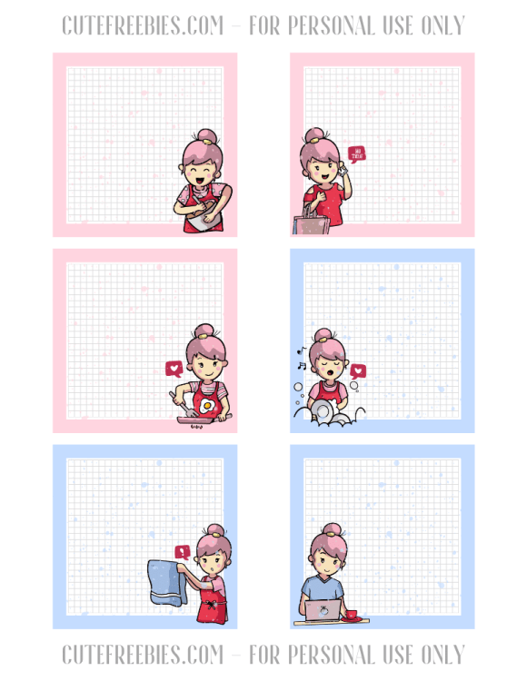 Free Printable Notepad - Cute Printable Stationery - Mothers' day gift ideas #cutefreebiesforyou #freeprintable #stationery