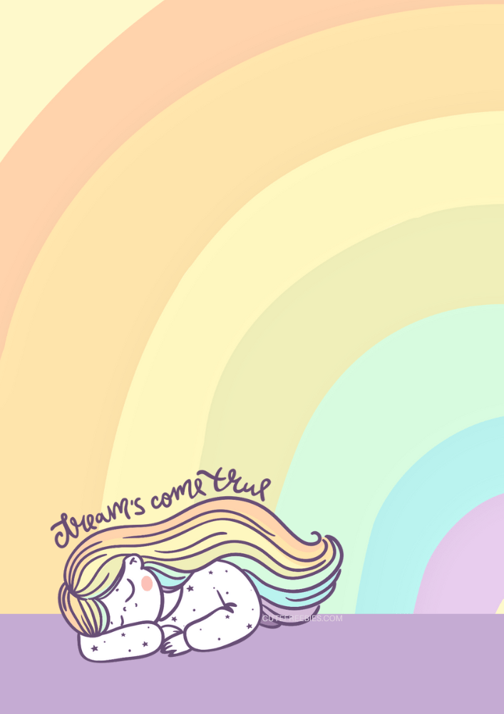 Free printable bullet journal PDF template with rainbow theme and colorful animals