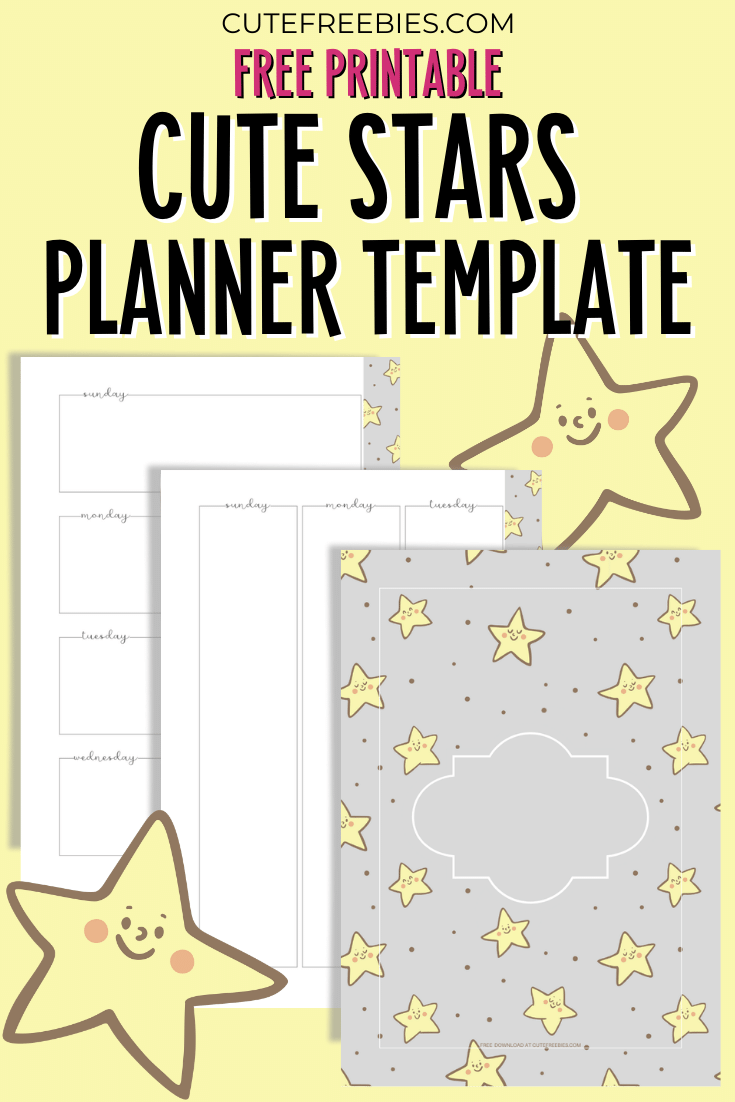 Yellow And Gray Planner Calendar - free printable #cutefreebiesforyou #freeprintable