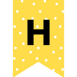 Yellow Happy Birthday Banners / Buntings - Free Printable! Cute happy birthday decorations for your kids party. Grab your free party banners now! #freeprintable #partyideas #happybirthday 